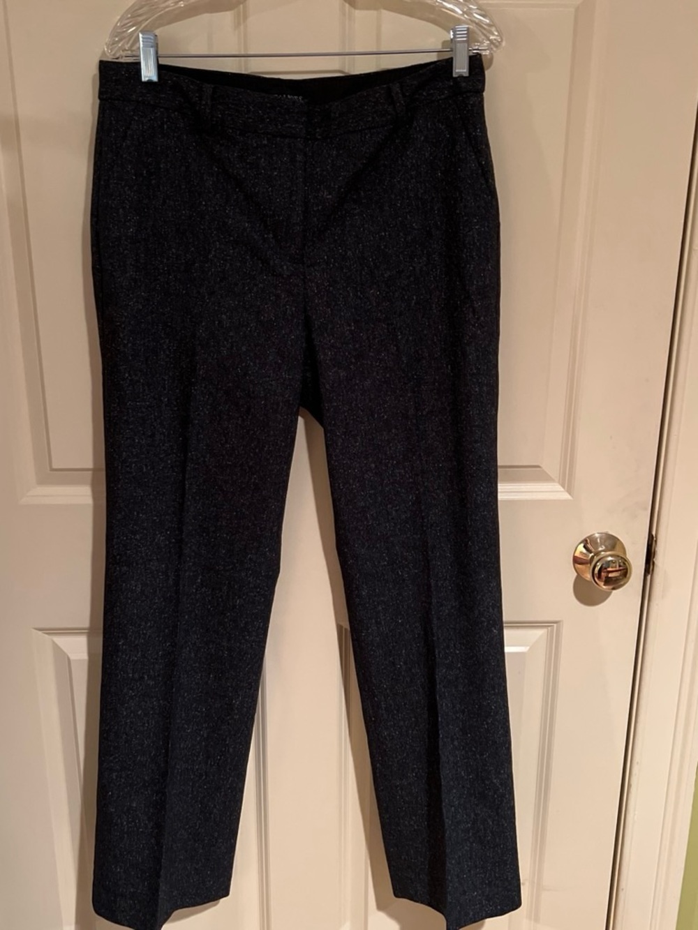 Talbots Black Straight-Leg Dress Trousers